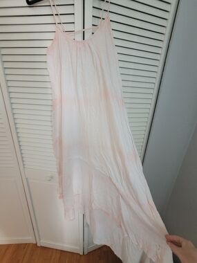 Volcom Light Pink Asymmetrical Slip Dress